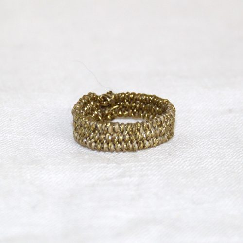 Armband gewebt Freundschaftsband gold ring