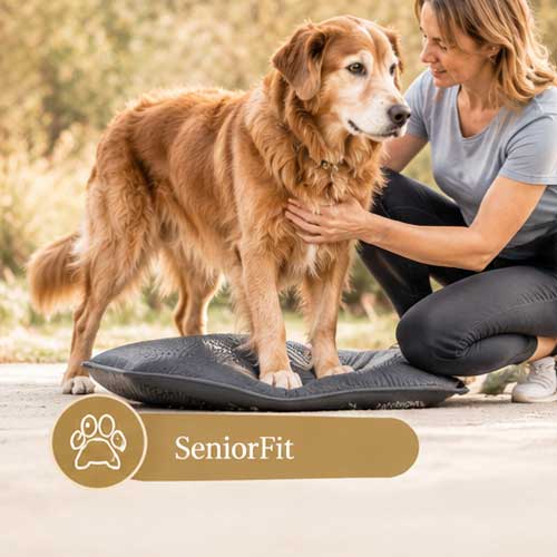 SeniorFit Gesunde Bewegung für alte Hunde Gesunde Bewegung vom Welpenalter bis zum Seniorhund Hundefitness Bewegung erhalten und Schmerzen reduzieren Dog Human Walk Alternative zu Agility und Hundesport Hundeschule Bitburg Wittlich Speicher Trier Luxembourg